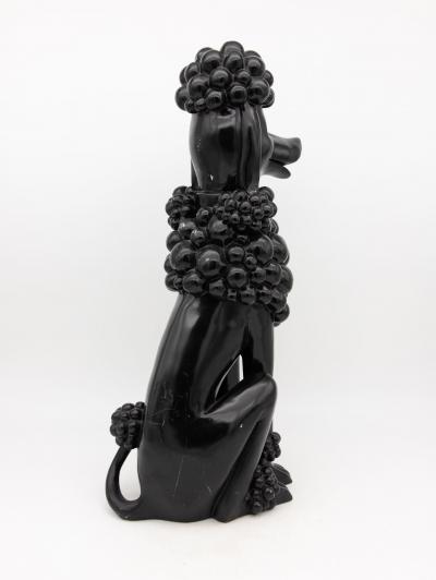 Pair Composite Poodles Late 20th Century