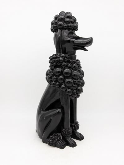 Pair Composite Poodles Late 20th Century