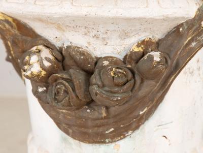 Pair Composite Terracotta Rococo Italian Urns Mid 20th C 