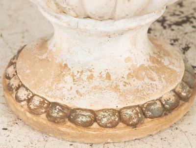 Pair Composite Terracotta Rococo Italian Urns Mid 20th C 