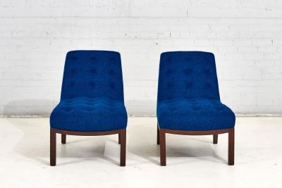 Pair Dunbar Lounge Slipper Chairs by Edward Wormley 1960