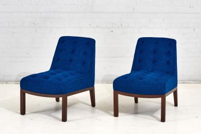 Pair Dunbar Lounge Slipper Chairs by Edward Wormley 1960
