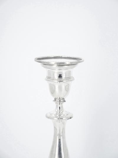 Pair English Regency Period Sheffield Plate Candlesticks circa 1800s