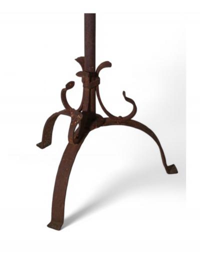 Pair Forged Iron Torcheres