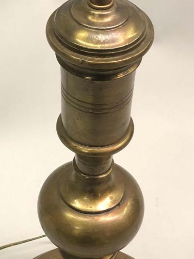 Pair French Mid Century Modern Neoclassical Gilt Bronze Solid Brass Table Lamps