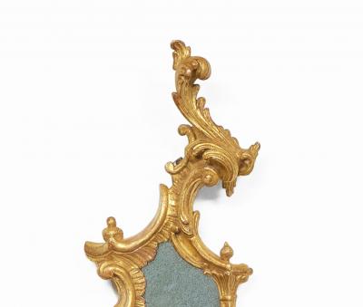 Pair George II Rococo Mirrored Wall Sconces