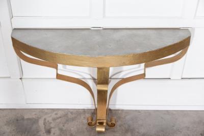 Pair Gilt Iron Console Tables