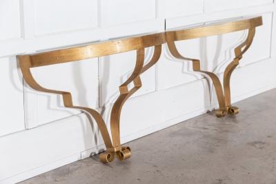 Pair Gilt Iron Console Tables