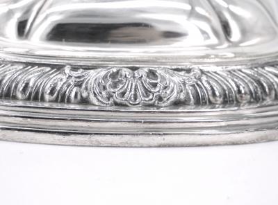 Pair Gorham Silverplate Candlesticks in the English Regency Style