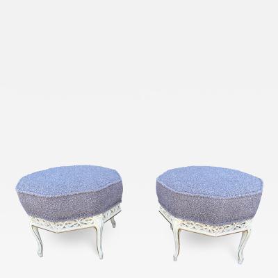 Pair Gothic Inspired Stools