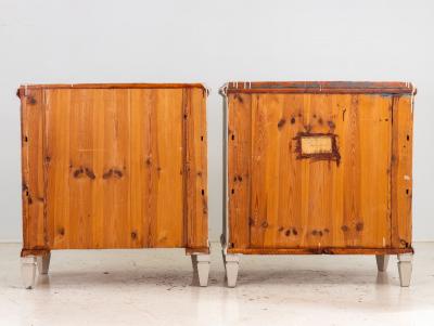 Pair Gustavian Style Chests of Drawers Early 20th Century