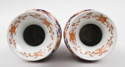 Pair Imari Open Vases Circa 1890