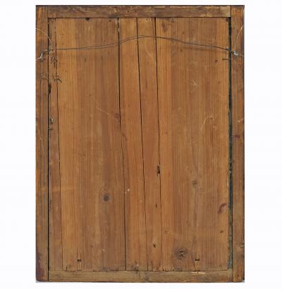 Pair Indian Reverse Glass Paintings