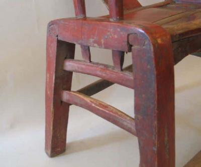 Pair Italian Early Modern Brutalist Lacquered Wood Armchairs Lounge Chairs