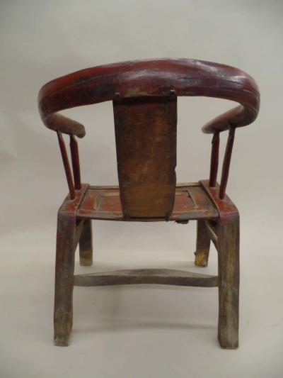 Pair Italian Early Modern Brutalist Lacquered Wood Armchairs Lounge Chairs