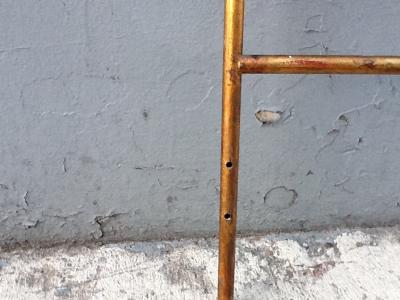 Pair Italian Gilt Metal Twin Size Headboards