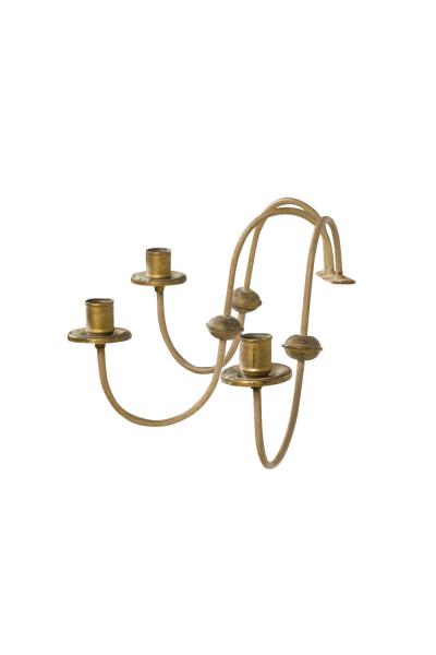 Pair Italian Iron and Gilt Wall Lights 18th C 5800 00