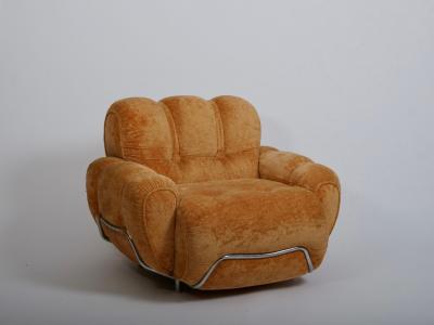 Pair Italian Space Age lounge chairs c1980s