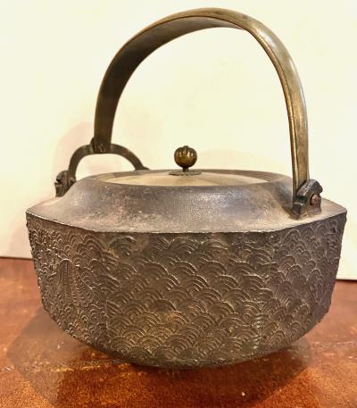 Pair Japanese Late Edo Early Meiji Choshis or Sake Ewers