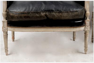 Pair Late 18th Early 19th Century Bergeres