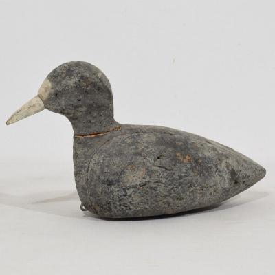 Pair Late 19th Century French Decoys Cork Coots