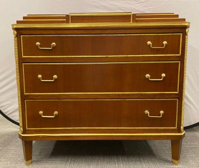 Pair Mahogany Up Russian Neoclassical Style Commodes Nightstands