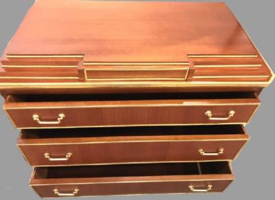 Pair Mahogany Up Russian Neoclassical Style Commodes Nightstands