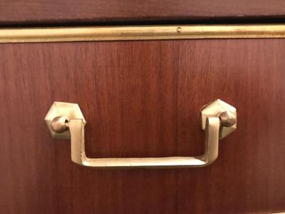 Pair Mahogany Up Russian Neoclassical Style Commodes Nightstands