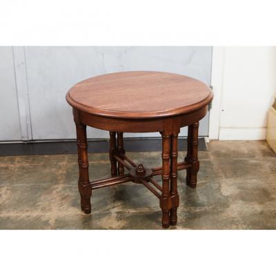 Pair Mid Century Faux Bamboo Side Tables