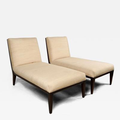 Pair Mid Century Harvey Probber Style Chaise Longues
