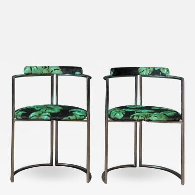 Pair Mid Century Upholstered Chairs