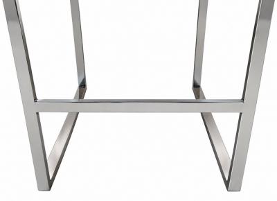 Pair Milo Baughman Velvet and Chrome Bar Stools 1970