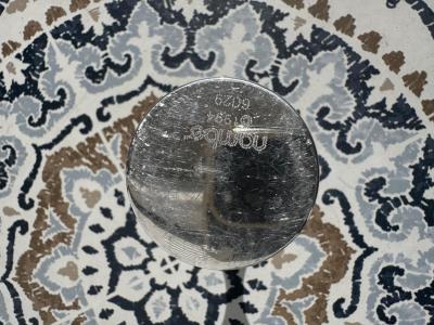 Pair Nambe Polished Aluminum Candleholders