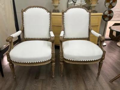 Pair Of 19th Century French Louis XVI Style Chairs