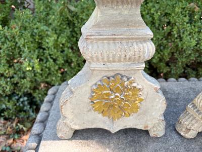 Pair Of 19th Century Italian Baroque Style Prickets