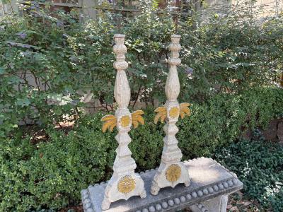 Pair Of 19th Century Italian Baroque Style Prickets