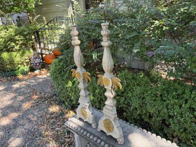 Pair Of 19th Century Italian Baroque Style Prickets