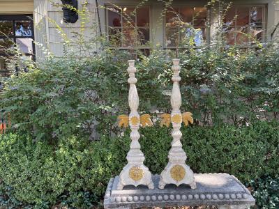 Pair Of 19th Century Italian Baroque Style Prickets