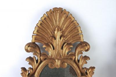Pair Of 19th Century Italian Gilt Wall Mirrors Handcarved IT ca 1850