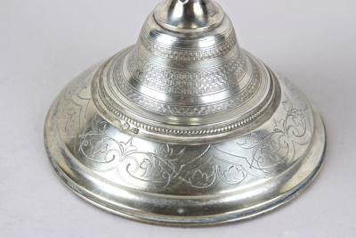 Pair Of 19th Century Silver Candlesticks Diana Head Hallmark AT ca 1870