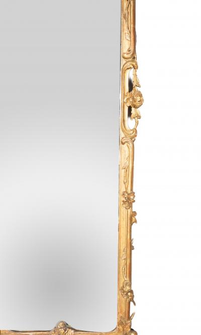 Pair Of Antique Danish Rococo Giltwood Mirrors