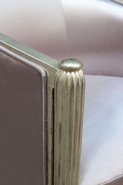 Pair Of Art Deco Giltwood Bergeres France 1930s