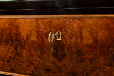 Pair Of Art Deco Style Ebonized Chests Contemporary