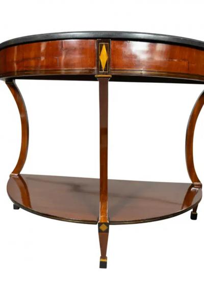 Pair Of Baltic Mahogany And Brass Mounted Console Tables
