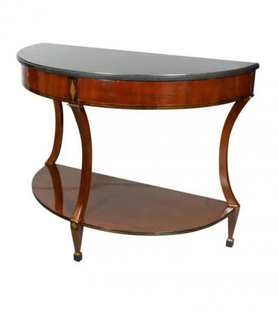 Pair Of Baltic Mahogany And Brass Mounted Console Tables