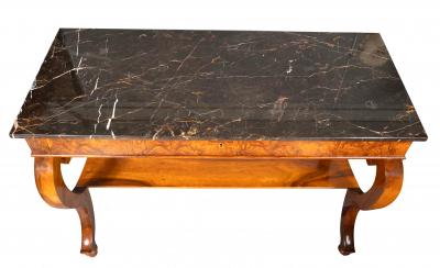 Pair Of Biedermeier Walnut Console Tables