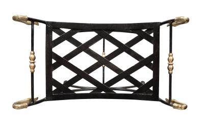 Pair Of Brass And Wrought Iron Benches