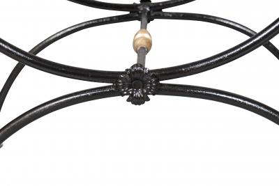 Pair Of Brass And Wrought Iron Benches