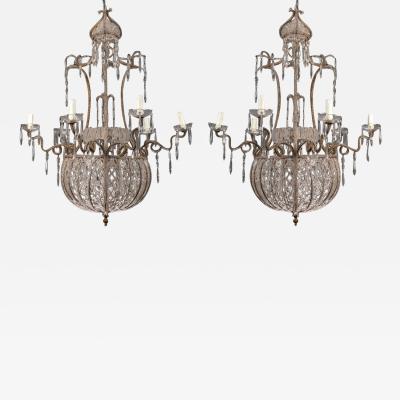 Pair Of Chandeliers Early 20th Century