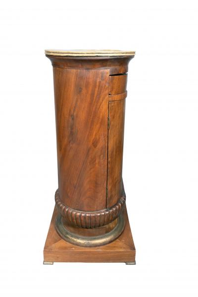 Pair Of Charles X Mahogany Pedestal Cabinets